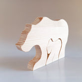 decorative "fit the parts" game - mamma bear & cub