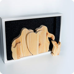 decorative "fit the parts" game - penguins at heart