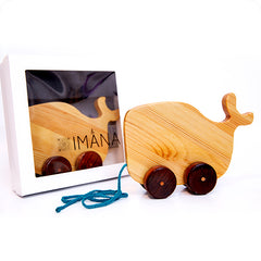 toddlers' pull toy - whale