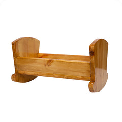 doll cradle - classic - light walnut