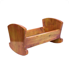 עריסה לבובה - קלאסית - סגלגל