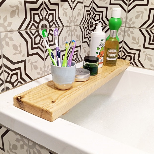 bathtub separation shelf