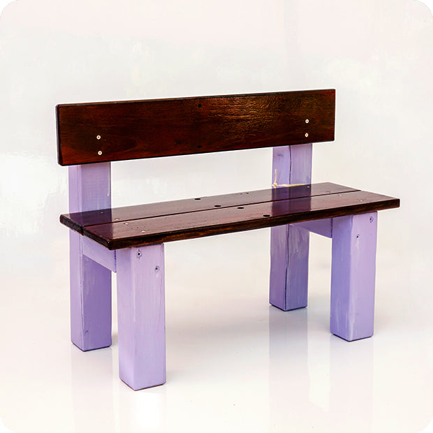 bench for kids - lenny - purple