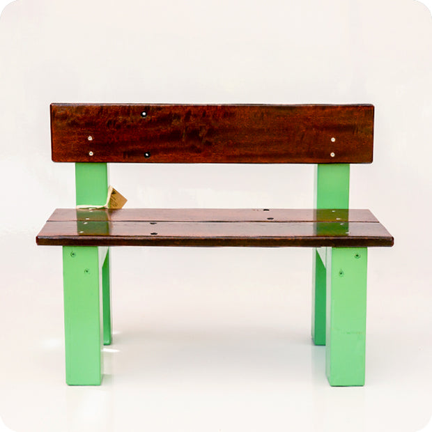 bench for kids - lenny - green