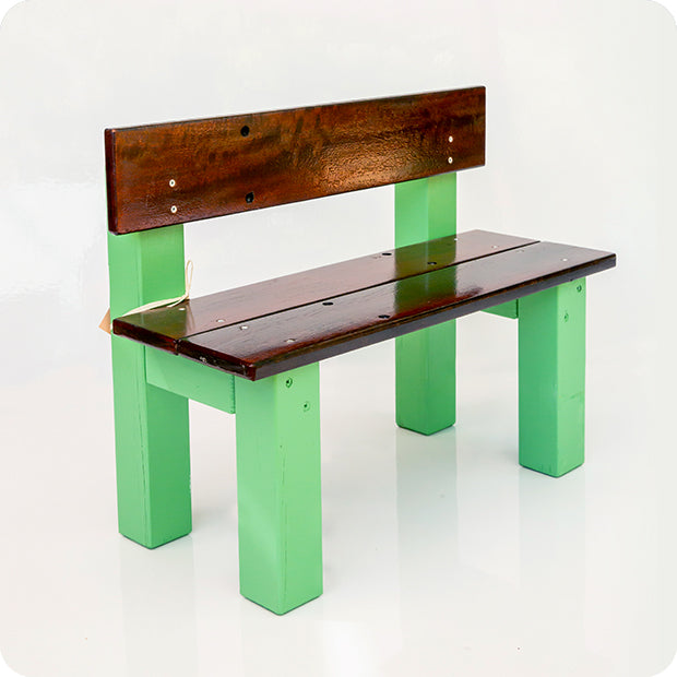 bench for kids - lenny - green