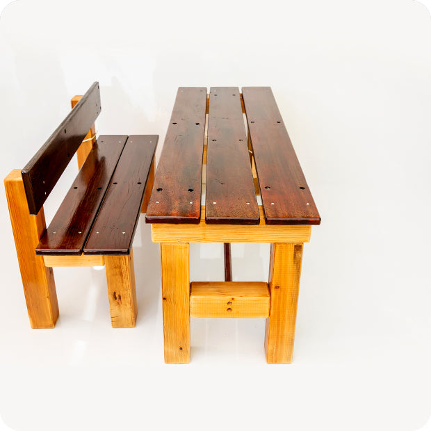 benches + table kory set